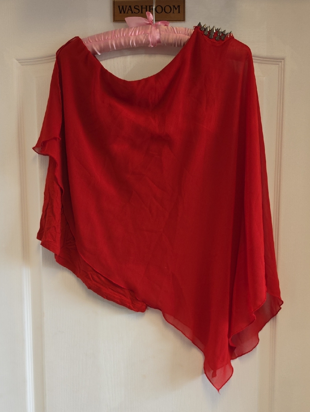Zara Trafaluc Bright Red One-Shoulder Top PRICE IS FIRM